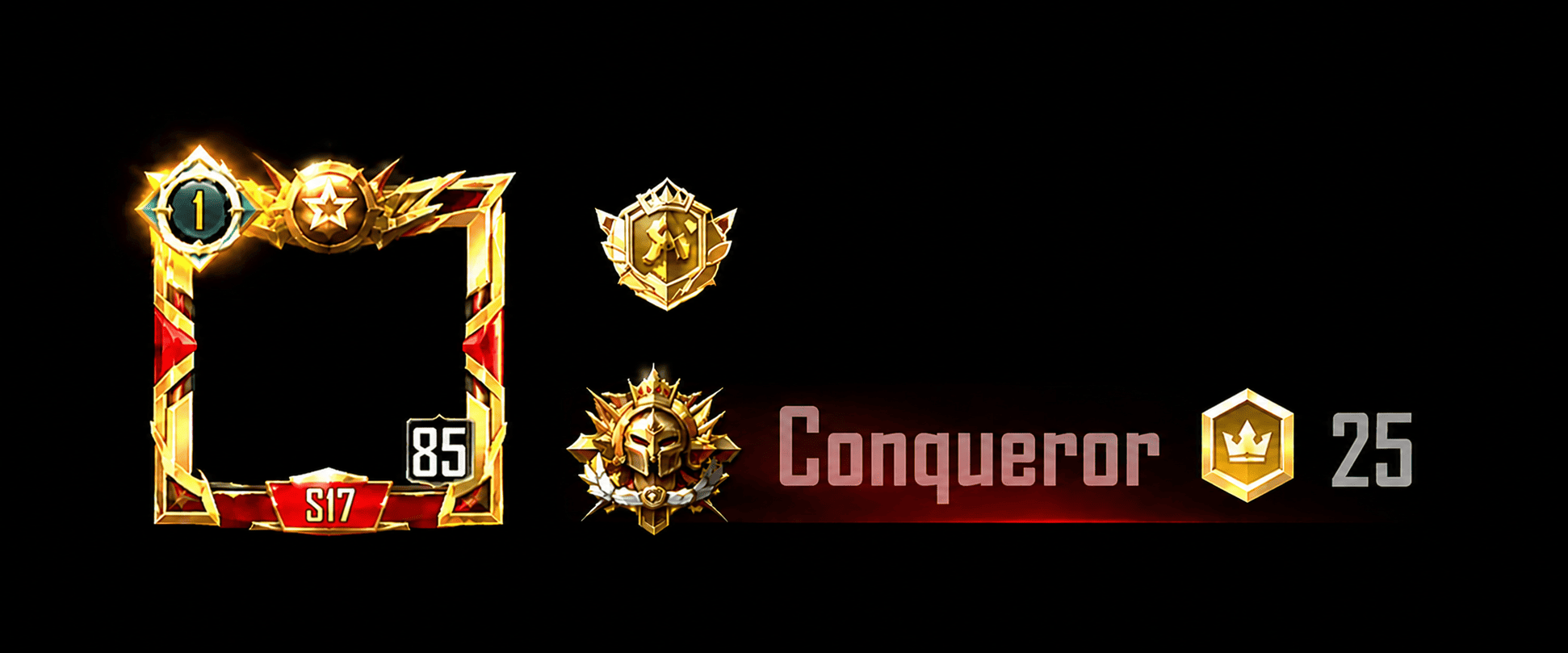 BGMI Lobby Profile Banner showing player IGN and rank